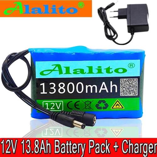 3S2P 12V 13800mah 锂离子电池可充电直流 12.6 V 13.8Ah