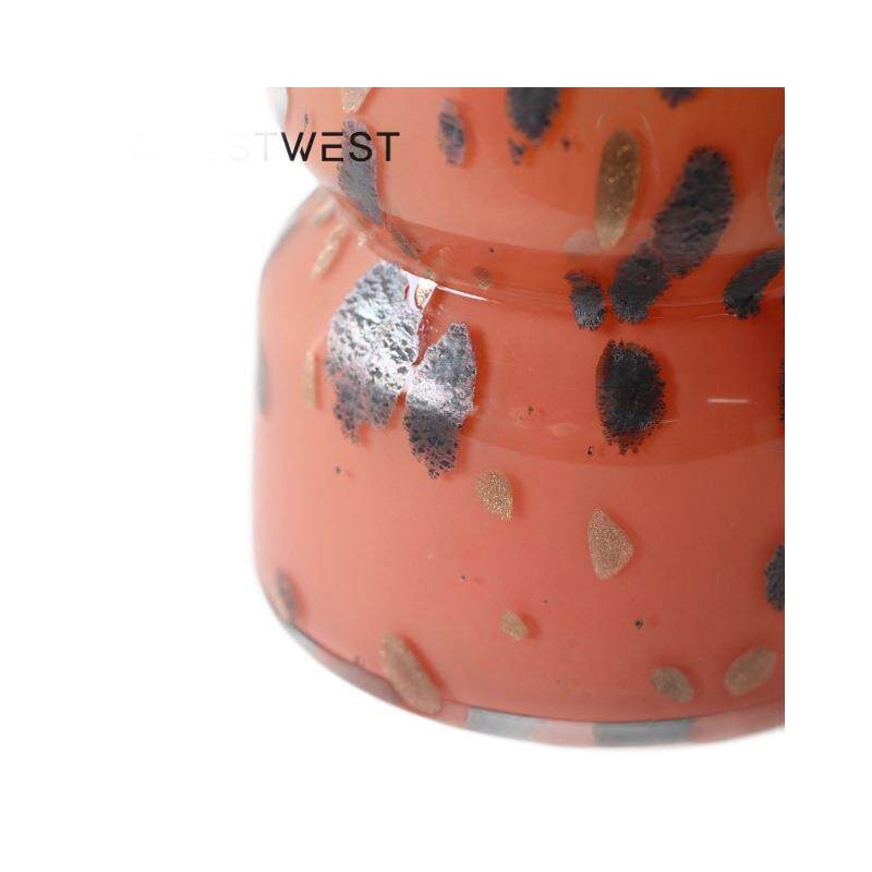博西家居花瓶摆件客厅插花轻奢高级感玻璃中古创意水培百合花器