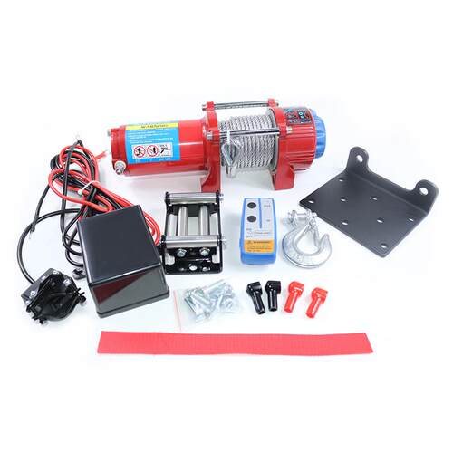 12v24v电动绞盘车载小吊机电动葫芦越野汽车牵引自救车载汽车绞盘