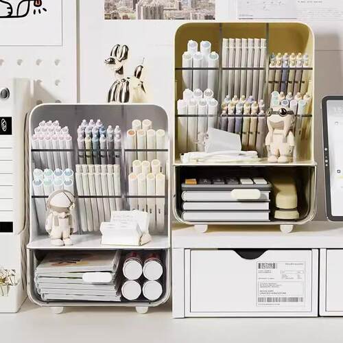 Slanted Pen Holder Desktop Organizer for Office Stationery,