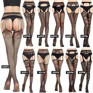 6 Pairs Fishnet Stockings For Women Plus Size Thigh-High