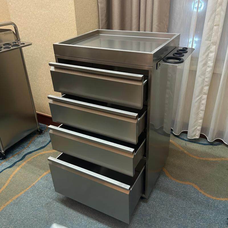 理发店工具柜美发店工具车抽屉式柜子剪发柜不锈钢发廊专用工具台