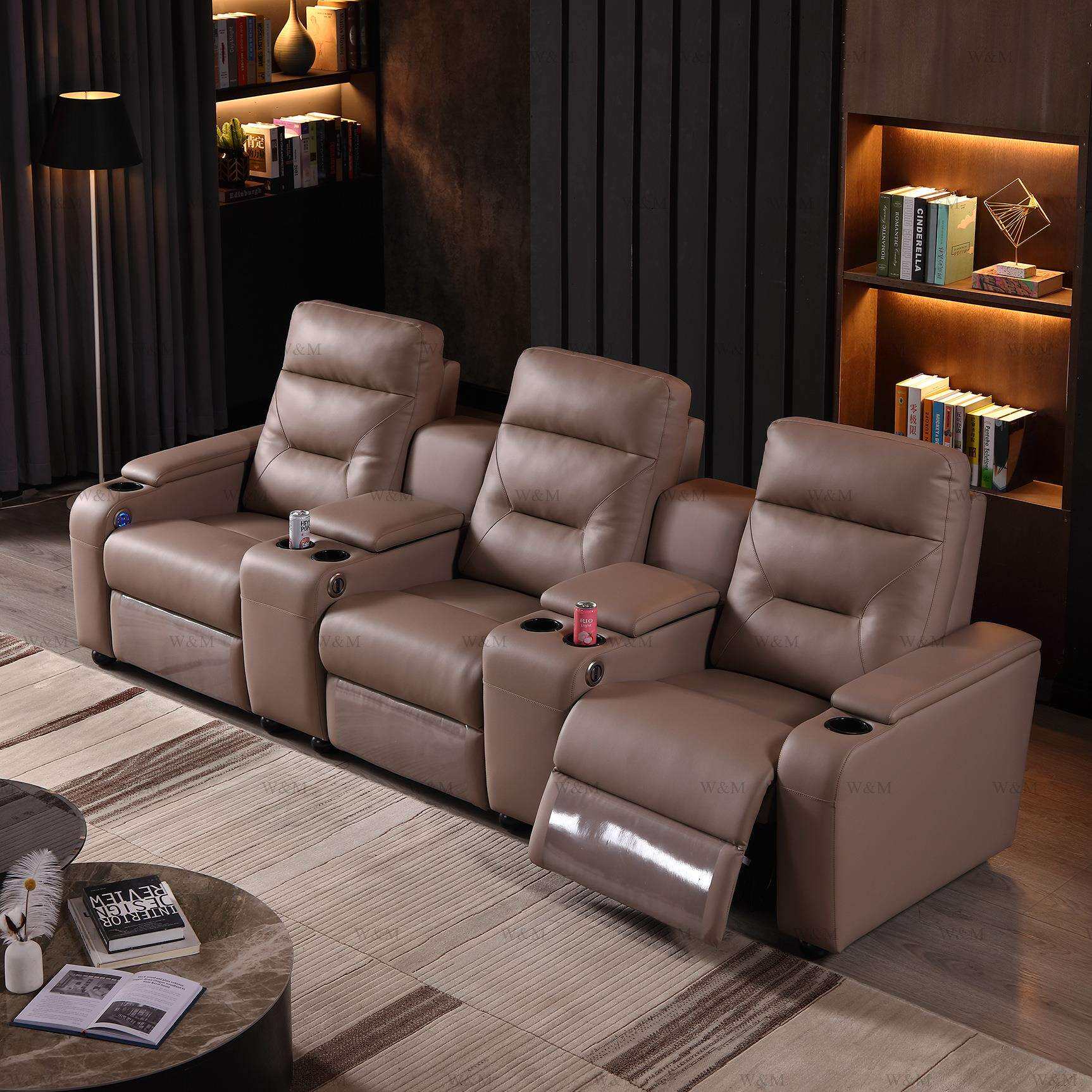 别墅私人影院沙发家庭影院功能沙发影视厅观影沙发影音室电动沙发