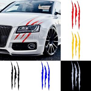 Car Sticker Reflective Claw Scratch Stripe Marks Headlight