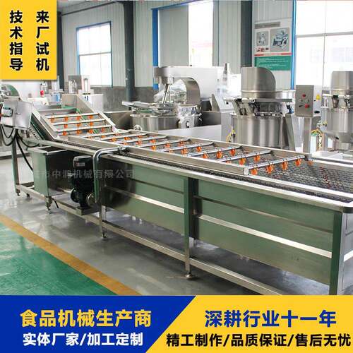 鲜切菜果蔬净菜加工设备 果蔬清洗流水线 大型气泡清洗机