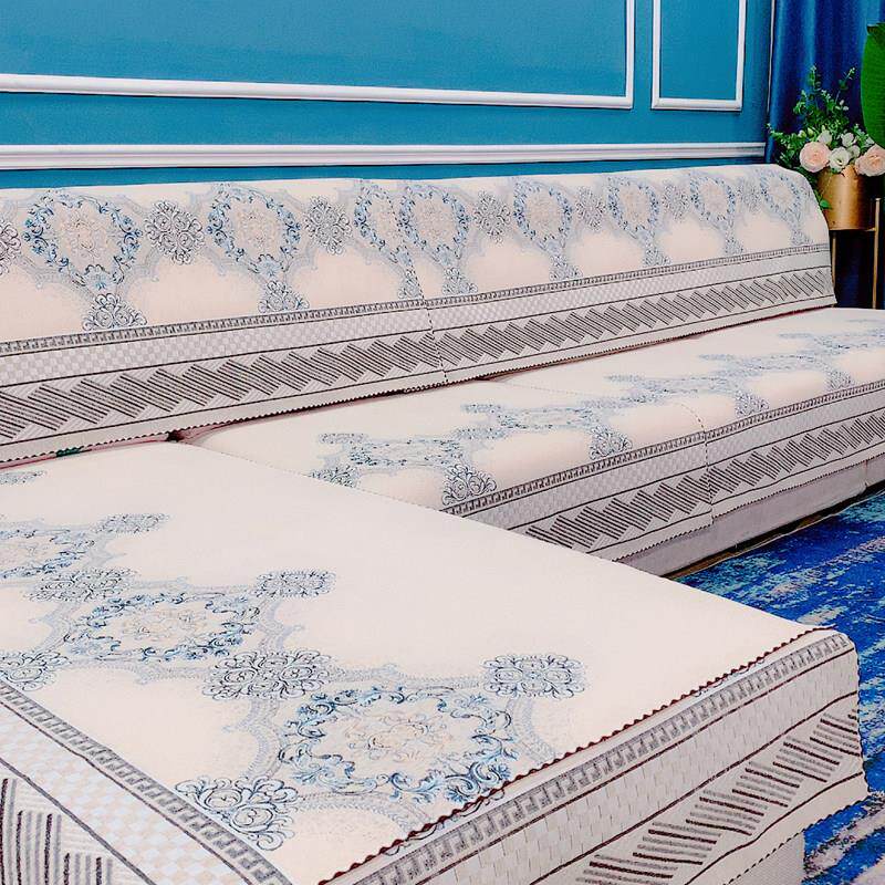 三坐一妃沙发垫四季通用防滑简约现代皮坐垫套罩靠背巾盖布雪尼尔