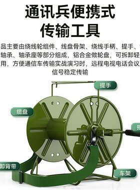 胜为CBFC230A野外轻型被复线 背负式络车放线盘1比1轴承款230*230