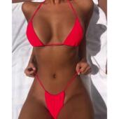 sex split women Lace swimsuit bikini set