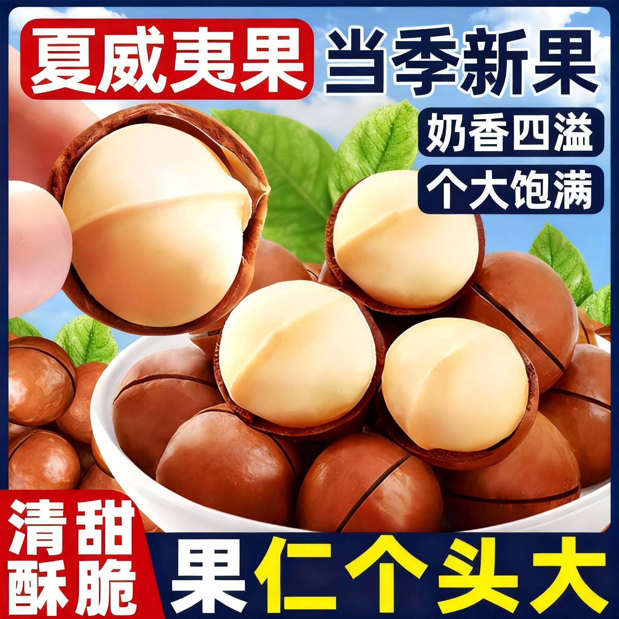 2025新货夏威夷果官方旗舰店大颗粒奶香干果炒货罐装年货休闲零食,零食/坚果/特产,夏威夷果,淘宝优惠券,粉丝福利购,淘宝优惠卷