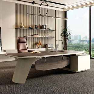 办时尚总裁主管桌经理办公桌简约单人老板组合现代桌椅桌家具zx6