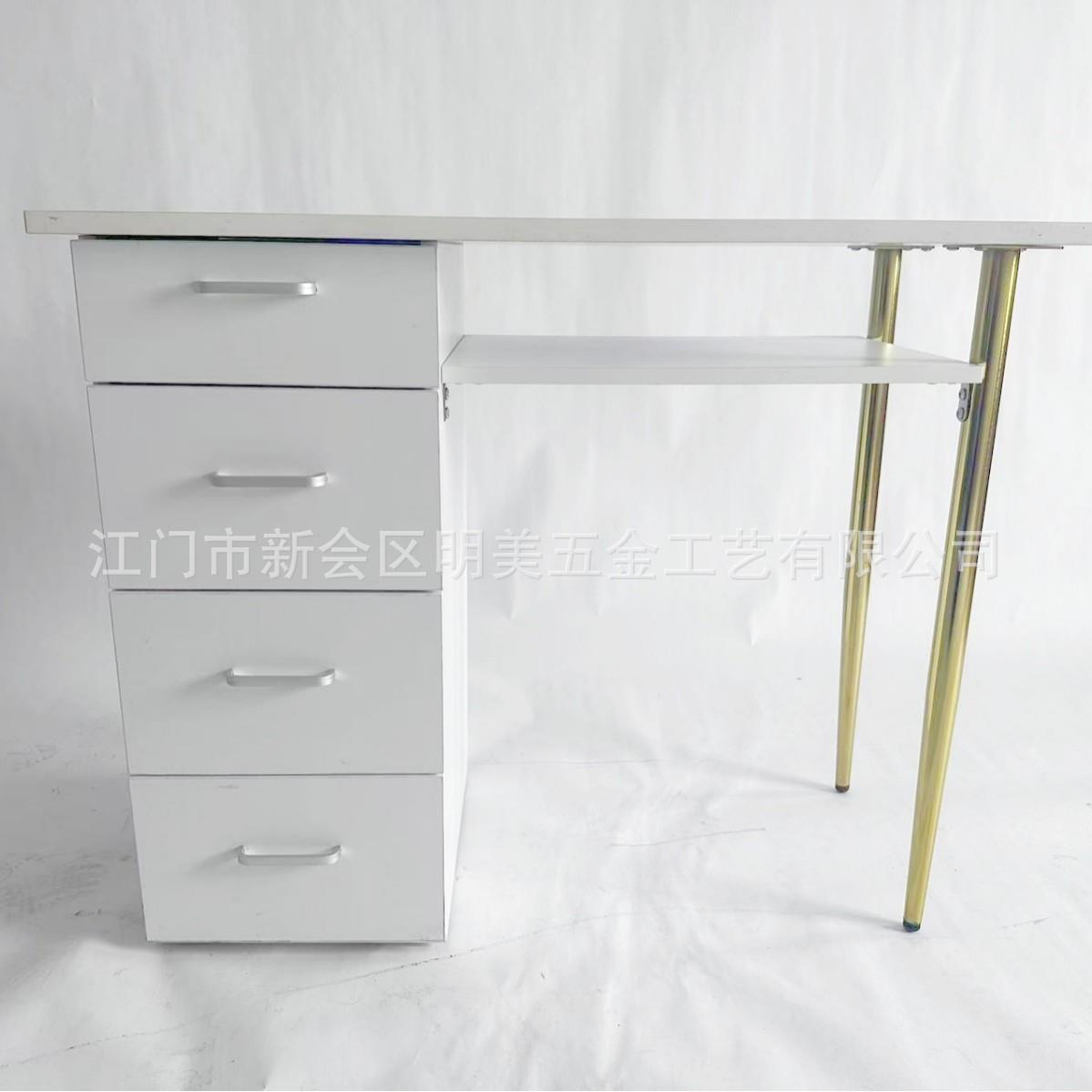 美甲店现代简约美甲桌修甲台轻奢感梳妆台带柜子