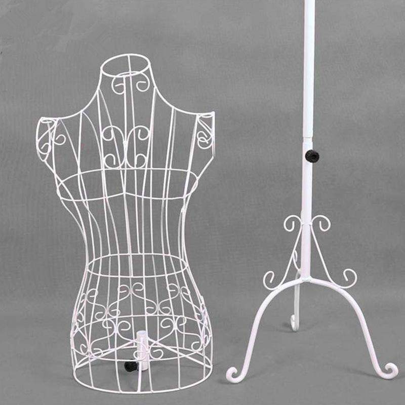 热卖欧式铁艺模特架女道具婚纱拍摄服装架全身半身女挂衣架展示架
