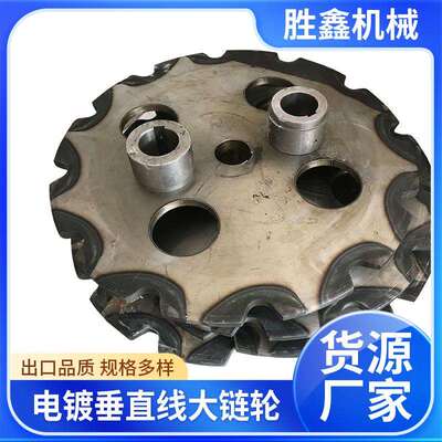 电镀自动垂直线大链轮 多规格工业链轮铸钢垂直式提升机链轮厂家