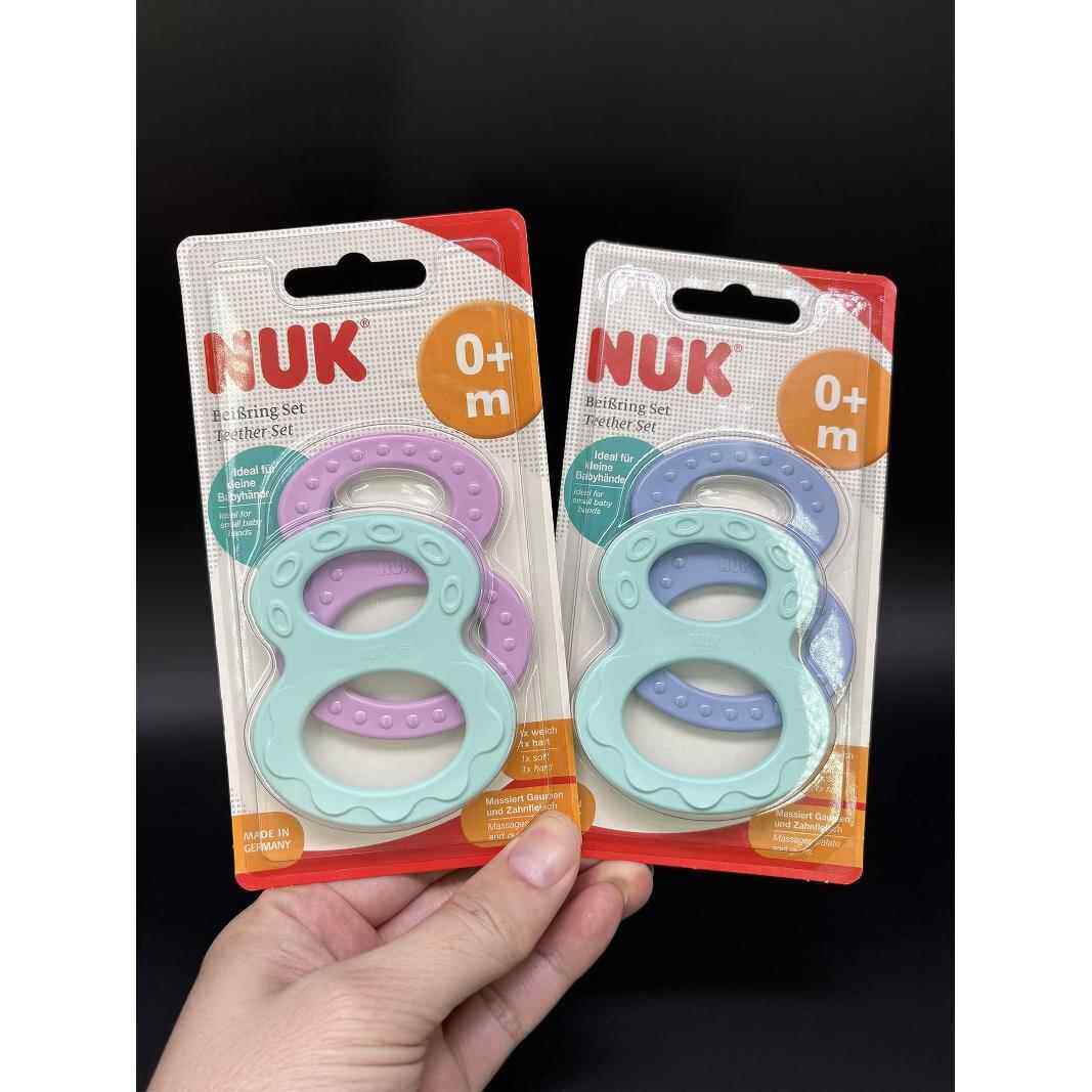 进口nuk新生婴幼儿磨牙牙胶宝宝磨牙棒按摩缓解牙痒出牙不适0个月