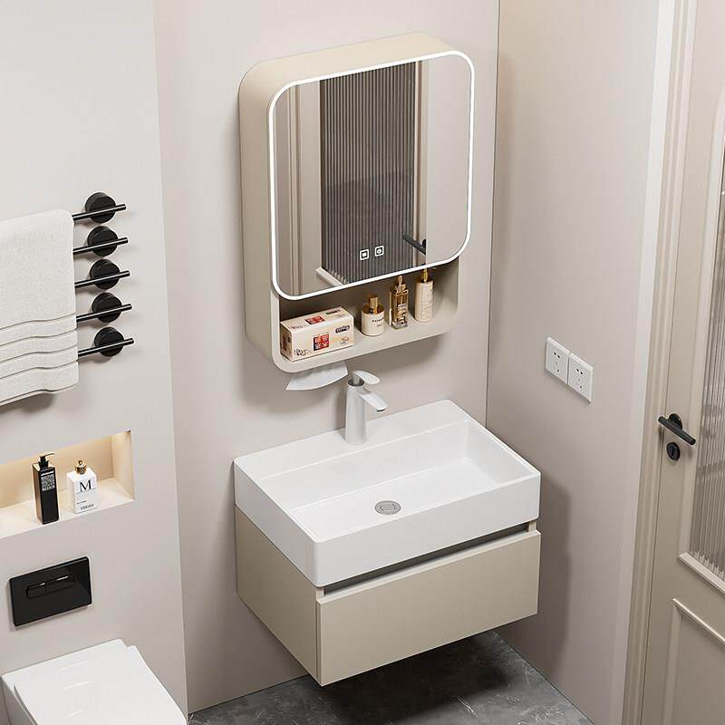 铝蜂窝小户型洗手盆柜组合迷你洗漱台超窄一体洗脸盆强收纳浴室柜