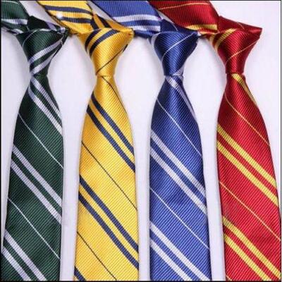 Harry Potter Necktie Wizard School Pinstripe Costume Tie