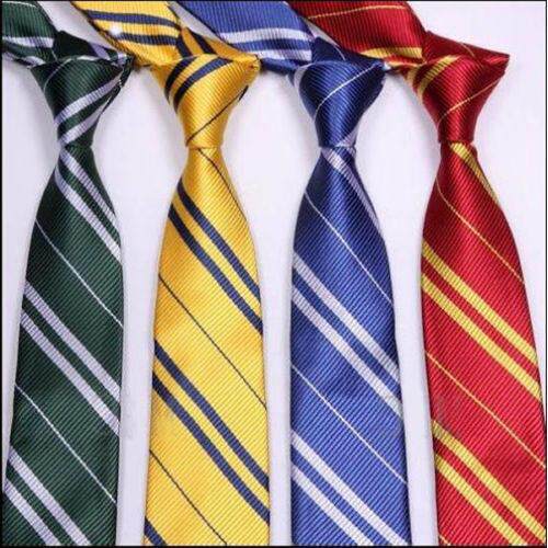 Harry Potter Necktie Wizard School Pinstripe Costume Tie