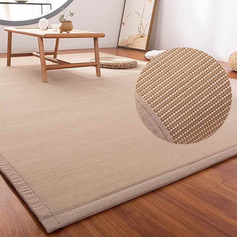 细麻竹编日式榻榻米地垫客厅卧室地板地毯凉席飘窗垫子大面积定制