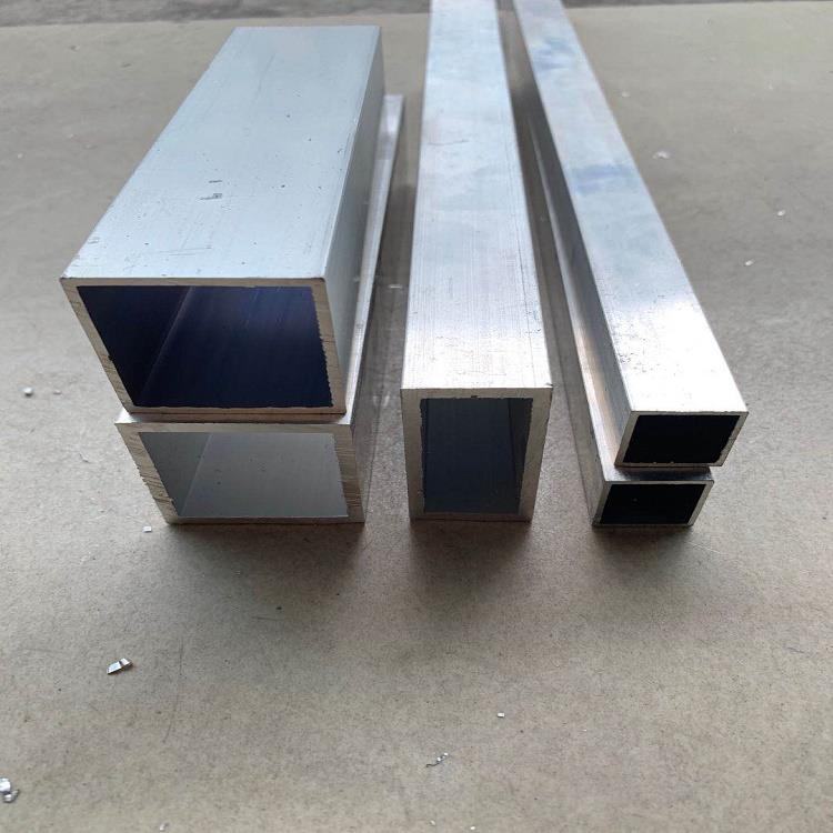 铝方管 铝合金方管 铝扁通 铝方通 矩形管 氧化铝方管可零切加工
