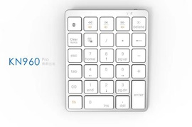 财务银行28键铝合金数字小键盘便携免切换蓝牙迷你静音创意个性，适用于无线ipad手机平板mac笔记本电脑通用