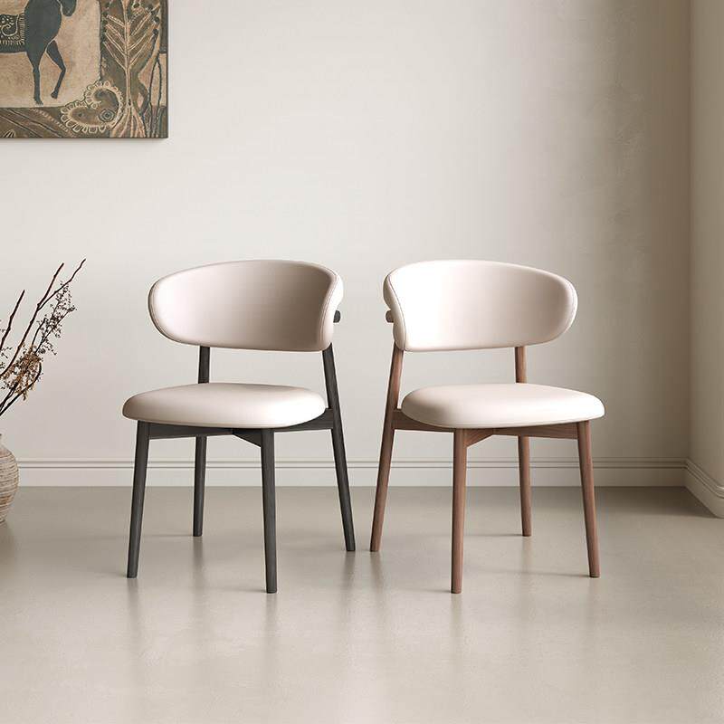 实木白蜡木餐桌怀抱餐椅简约餐椅餐桌椅子家用侘寂风椅子北欧书椅