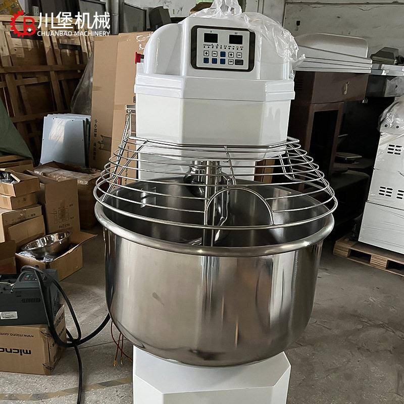 柏川75kg全自动双动双速和面机大型商用揉面打面厨师机活面搅拌机