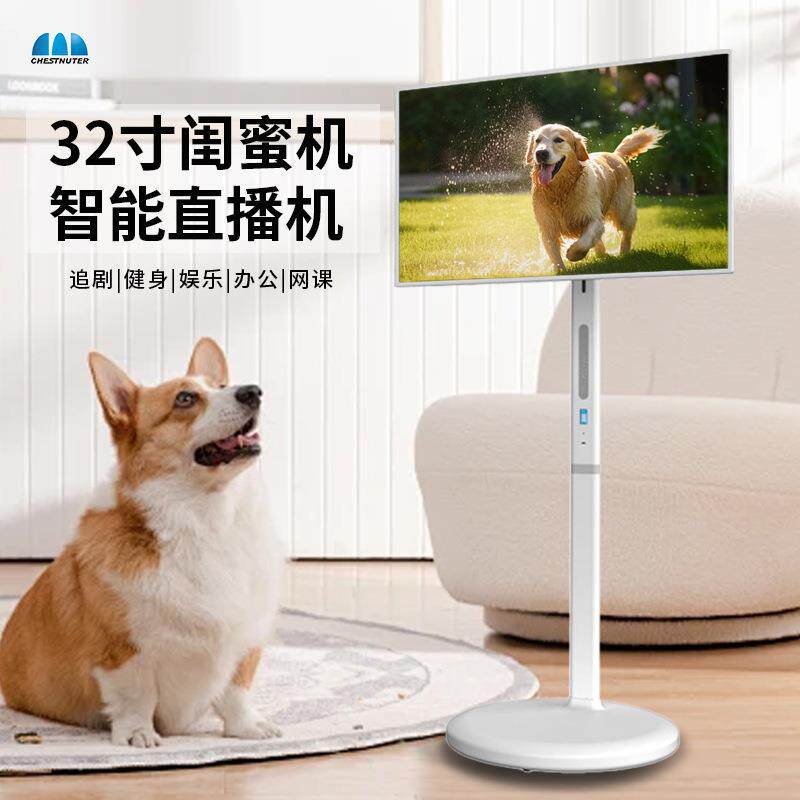 闺蜜机32英寸随心屏大平板无线投屏娱乐直播可移动电视触摸一体机