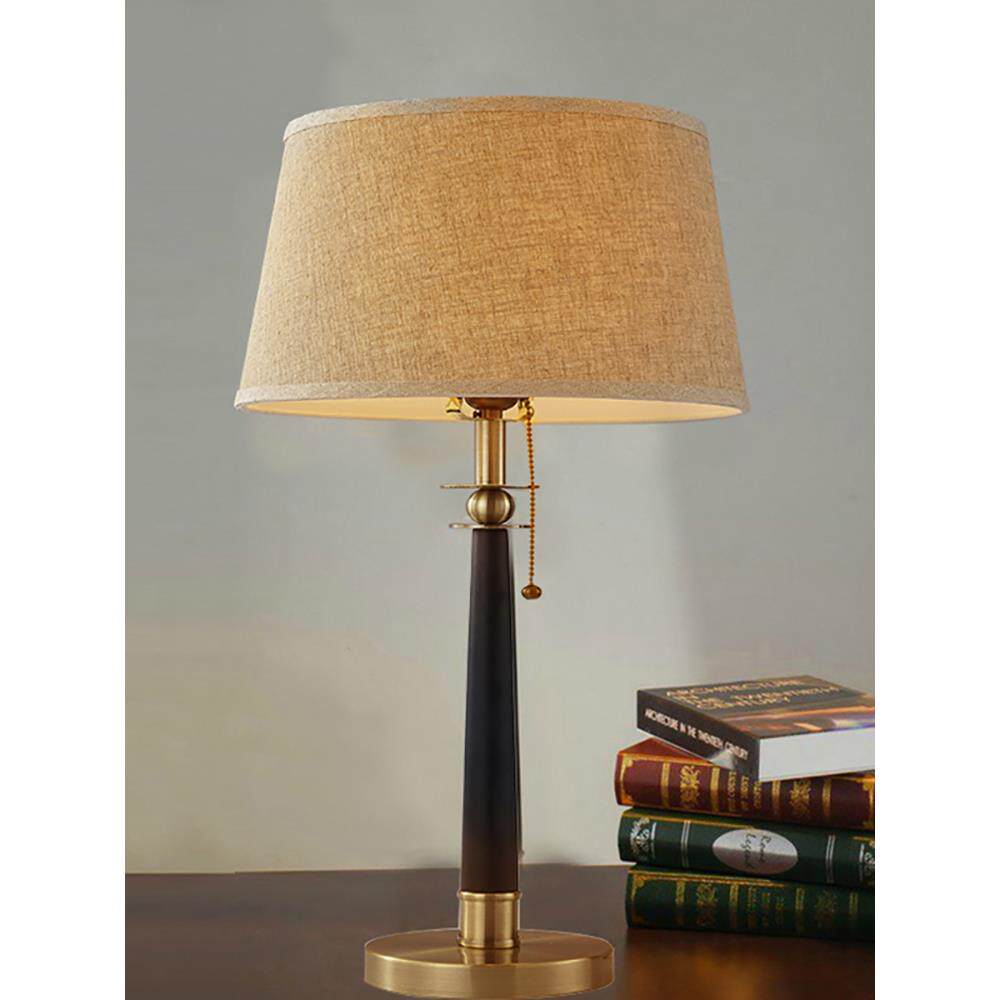 正品美式台卧灯室单床灯乡村覆古拉绳客厅书房头简创意斯堪的纳维