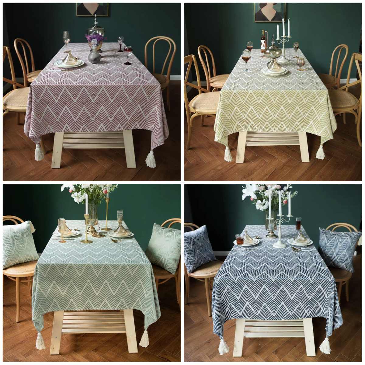 桌布面料高级感北欧棉麻布艺长方形茶几台布盖布布料波浪宽幅