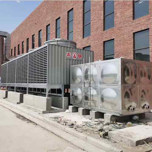 上海厂家直销苏州700T方型横流冷却水塔多联组合低躁节能