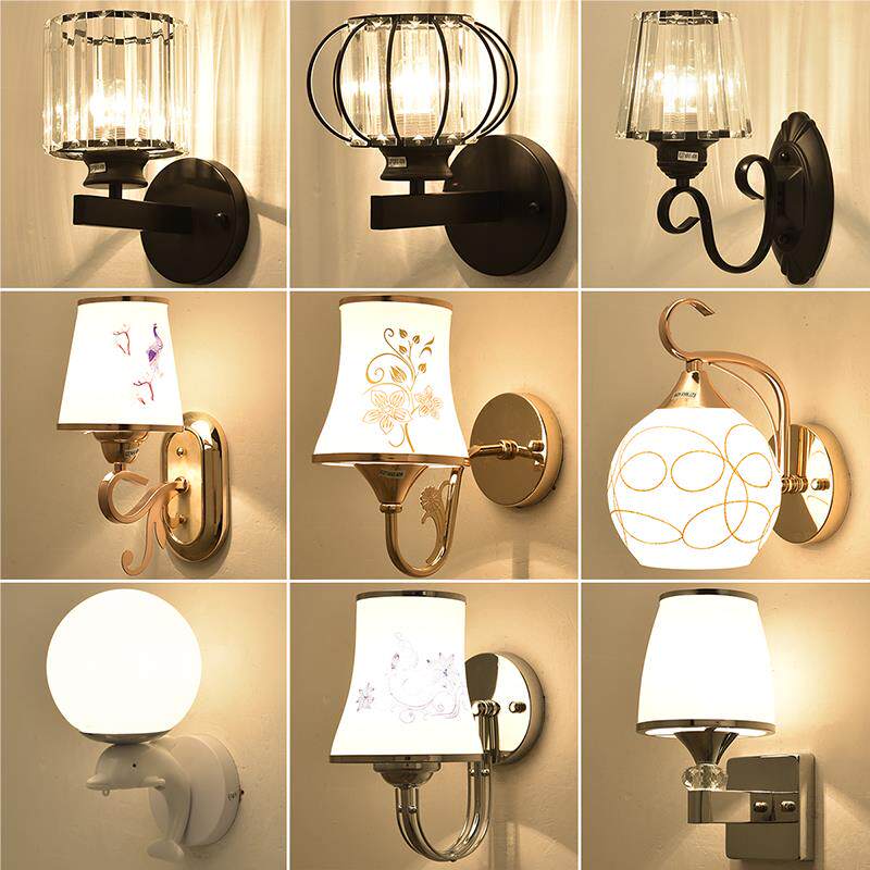 壁灯卧室床头灯现代简约客厅书房创意墙壁灯北欧楼梯过道LED灯具