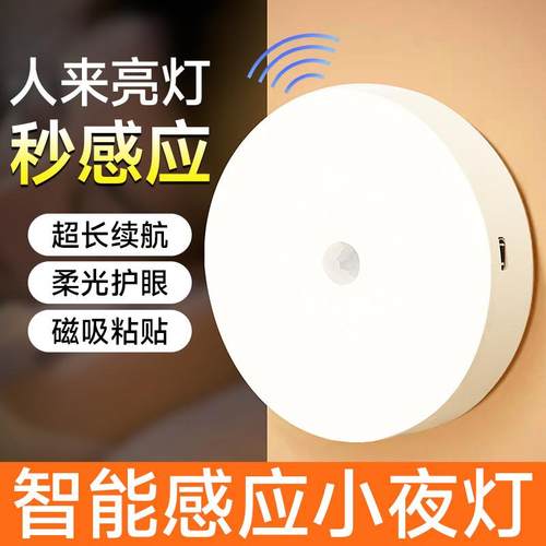Automatic Human Body Sensing Night Light for Bedroom, Bedsid