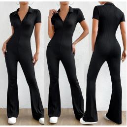 jumpsuit  rompers clothing sporty bodycon zipper long
