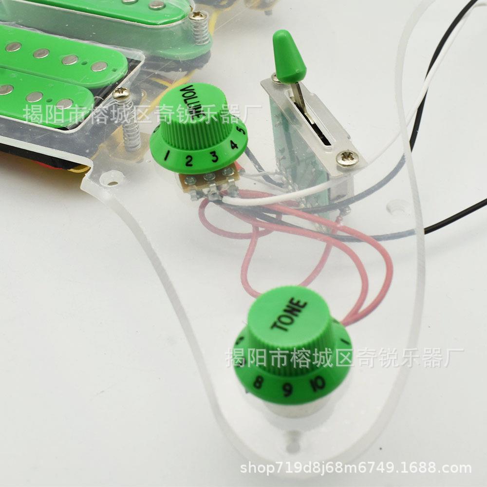 拾T双双摇双单双面板拾音器电吉他线圈音器FLL总成带V切单