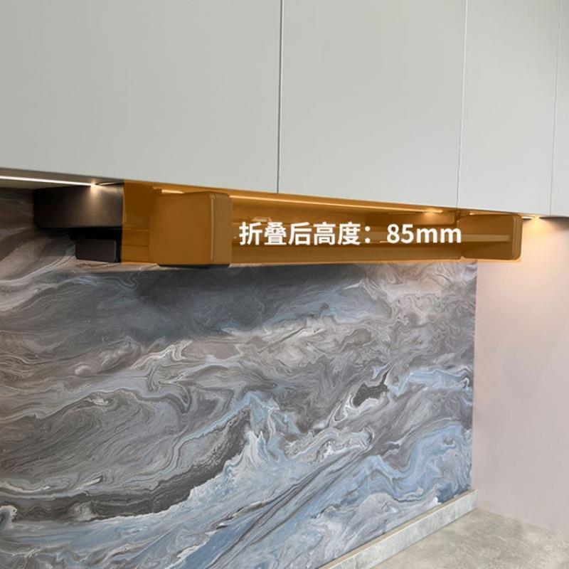 厨房折叠备餐置物纳架下拉碗式物双层升降伸缩备菜XX调料碟储收吊