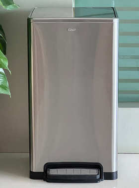 30l有新款40客厅ri0tgnf厨房垃圾桶大容量商用升方形不锈钢盖20l