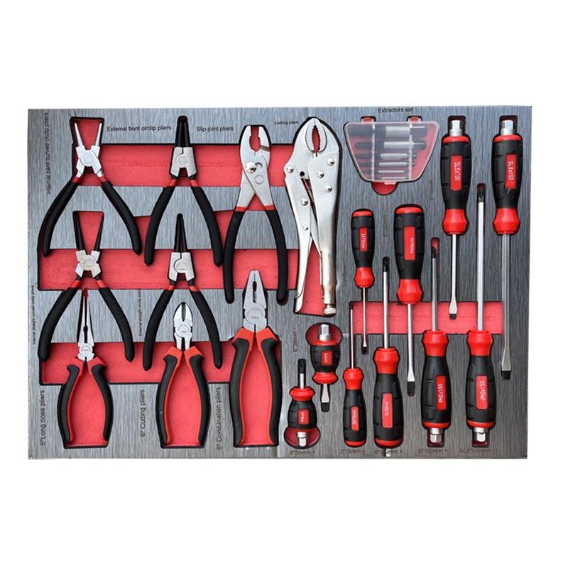 369件机修组合套装加抽屉式重型工具车车间维修汽修手推工具柜