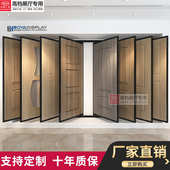 泊雅工贸双面瓷砖推拉门型多功能立式 木门展示架 木地板翻页展架