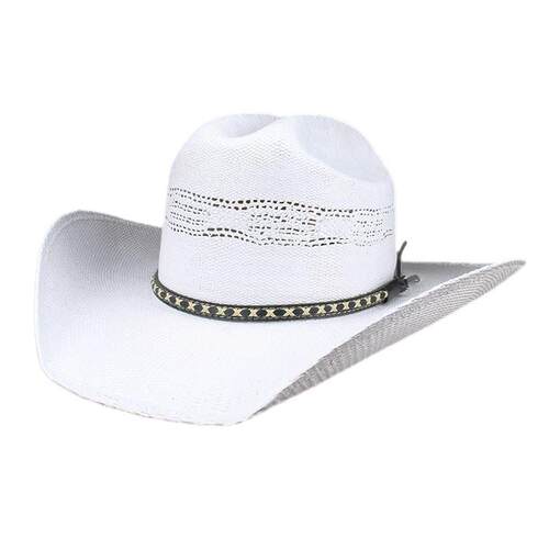 Yellowstone-Inspired Breathable Straw Hat 镂空西部牛仔帽