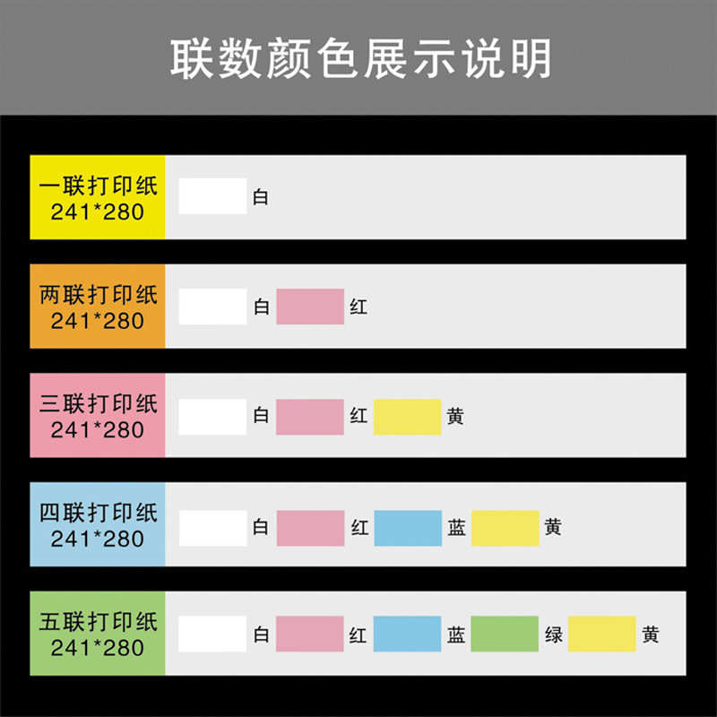 包邮金天星无碳电脑打印纸单联二三等份发货单针式打印连打纸整联