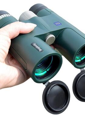 跨境双筒望远镜12x42绿色高清高倍专业户外装备HD光学望眼镜