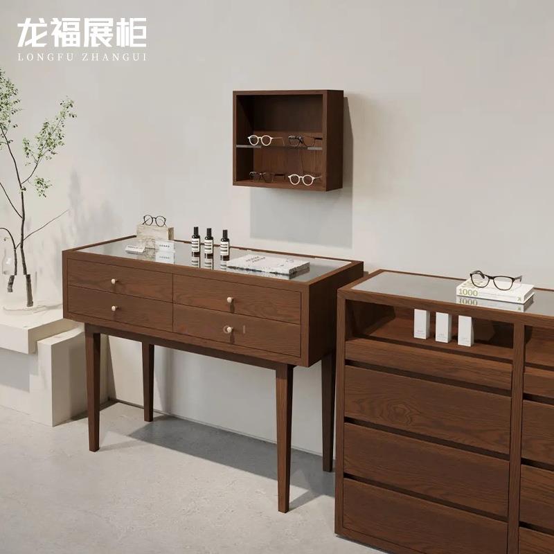 新中式珠宝展示柜玉器首饰玻璃展柜精品货架陈列柜中岛台壁柜