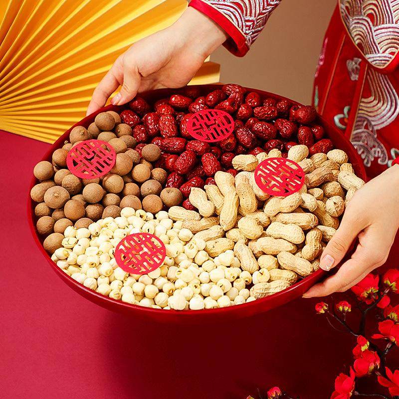 果盘结婚喜糖盘订婚客厅茶几喜盘婚礼红色敬酒托盘婚庆用品大全,节庆用品/礼品,陪嫁用品套装,淘宝优惠券,粉丝福利购,淘宝优惠卷