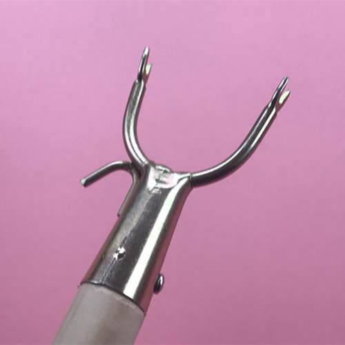 正品形实木衣叉杆带倒钩金属 衣圆服叉子 家用阳台挑衣服绳线头工