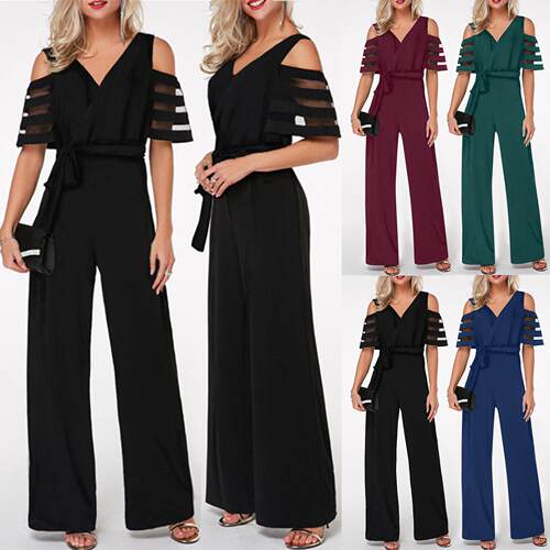 Women's wide leg pants available in color with belt