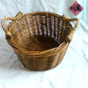 thùng vải đựng đồ Rơm giỏ lưu trữ mây tròn vườn 7 giỏ tre tùy chỉnh siêu thị trái cây cửa hàng tấm đặc biệt - Trang chủ hộp đựng mỹ phẩm trong suốt