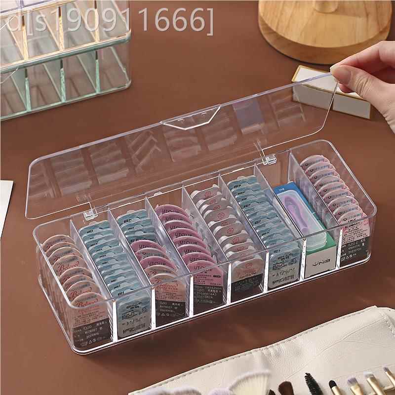 日美瞳隐防形眼镜收抛纳盒副多高级大容量放LY202112置架透明尘带