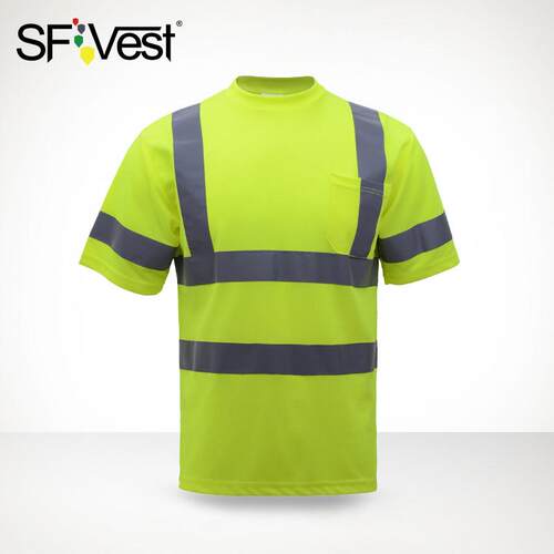 SFVest反光衣速干polo衫t恤工地施工衣服短袖交通反光安全背心