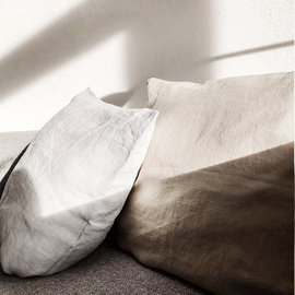 亚麻抱枕套沙发客厅长方形靠枕，靠垫套腰枕靠背，套大号含芯抱枕定制