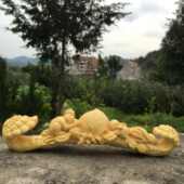 实木桃摆件工艺品猴礼品祝寿寿如意质瑞木雕生日贺寿黄杨